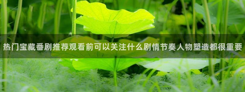 虫虫漫画在线网站:热门宝藏番剧推荐观看前可以关注什么剧情节奏人物塑造都很重要配图
